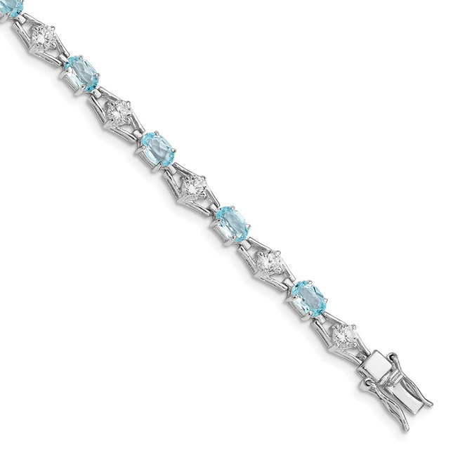 Sterling Silver Bracelets Style QX151BT - Classique Jewelry Inc.