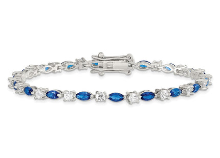 Sterling silver cubic zirconia bracelet, another view