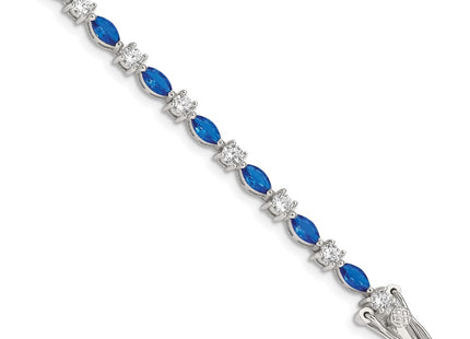 Sterling silver cubic zirconia bracelet