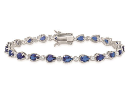 Sterling Silver Bracelets Style QX207CZ - Classique Jewelry Inc.