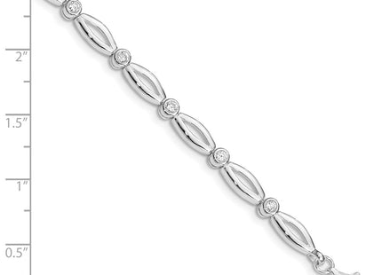 Sterling Silver Bracelets Style QX284CZ - Classique Jewelry Inc.