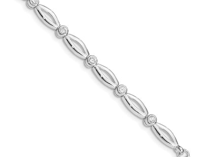 Sterling Silver Bracelets Style QX284CZ - Classique Jewelry Inc.