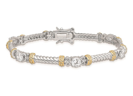 Sterling Silver Bracelets Style QX362CZ - Classique Jewelry Inc.