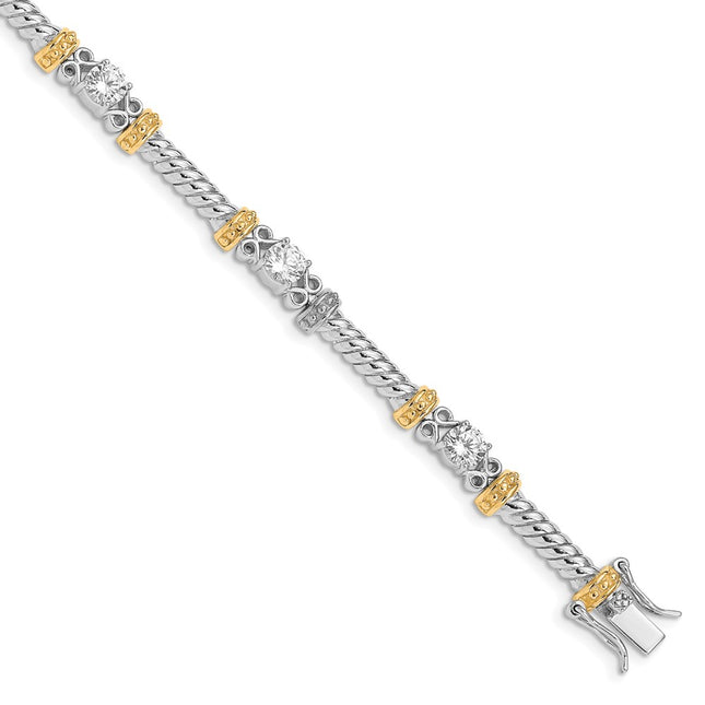 Sterling Silver Bracelets Style QX362CZ - Classique Jewelry Inc.