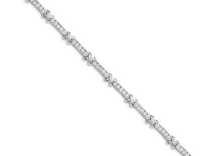Sterling Silver Bracelets Style QX367CZ - Classique Jewelry Inc.