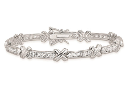 Sterling Silver Bracelets Style QX367CZ - Classique Jewelry Inc.