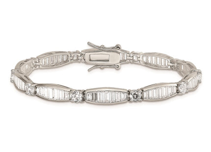 Sterling Silver Bracelets Style QX400CZ - Classique Jewelry Inc.