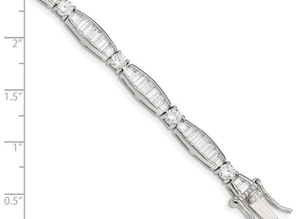 Sterling Silver Bracelets Style QX400CZ - Classique Jewelry Inc.