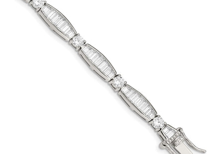 Sterling Silver Bracelets Style QX400CZ - Classique Jewelry Inc.