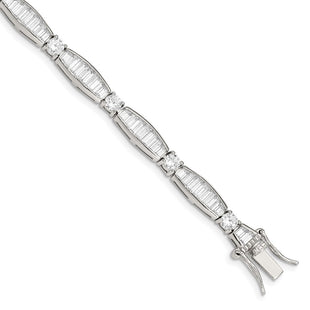 Sterling Silver Bracelets Style QX400CZ - Classique Jewelry Inc.