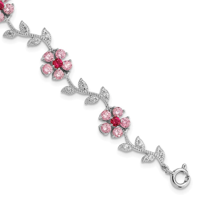 Sterling Silver Bracelets Style QX420CZ - Classique Jewelry Inc.