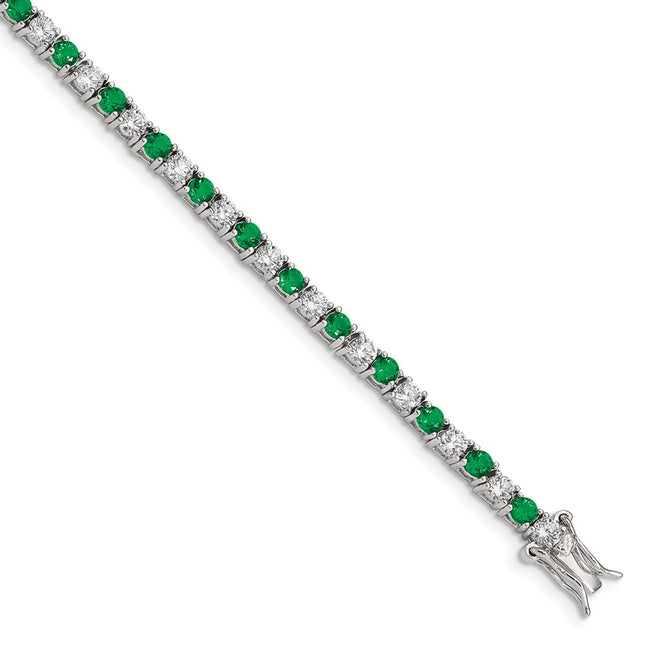 Sterling Silver Bracelets Style QX440CZ - Classique Jewelry Inc.
