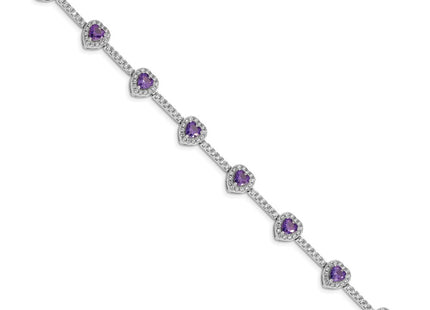 Sterling Silver Bracelets Style QX452AM - Classique Jewelry Inc.