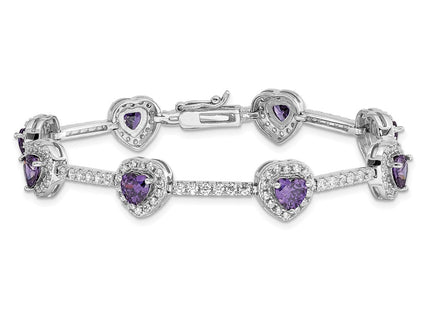 Sterling Silver Bracelets Style QX452AM - Classique Jewelry Inc.