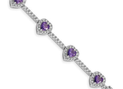 Sterling Silver Bracelets Style QX452AM - Classique Jewelry Inc.