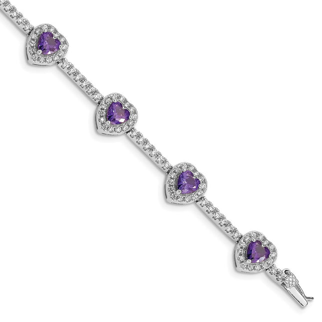 Sterling Silver Bracelets Style QX452AM - Classique Jewelry Inc.