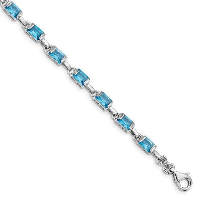 Sterling Silver Bracelets Style QX457BT - Classique Jewelry Inc.