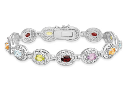 Sterling Silver Bracelets Style QX473RB - Classique Jewelry Inc.