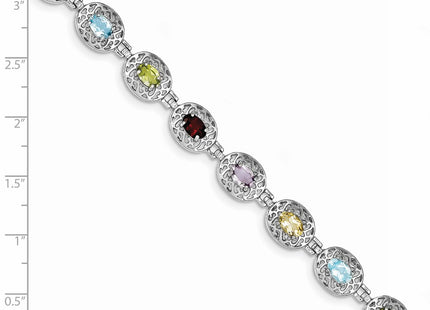 Sterling Silver Bracelets Style QX473RB - Classique Jewelry Inc.
