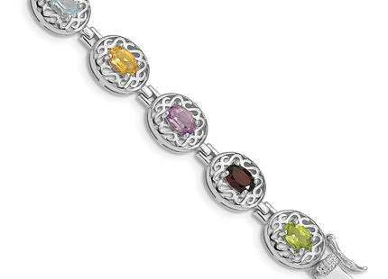 Sterling Silver Bracelets Style QX473RB - Classique Jewelry Inc.