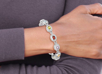 Sterling Silver Bracelets Style QX474RB - Classique Jewelry Inc.