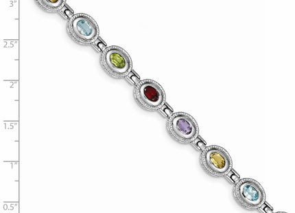 Sterling Silver Bracelets Style QX474RB - Classique Jewelry Inc.