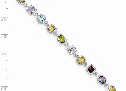 Sterling Silver Bracelets Style QX476RB - Classique Jewelry Inc.