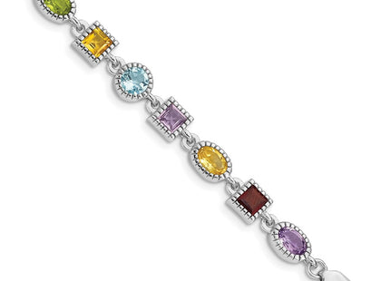 Sterling Silver Bracelets Style QX476RB - Classique Jewelry Inc.