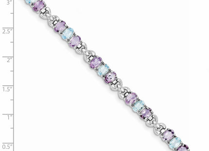 Sterling Silver Bracelets Style QX478AM - Classique Jewelry Inc.