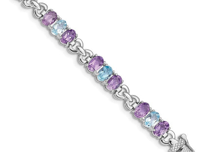 Sterling Silver Bracelets Style QX478AM - Classique Jewelry Inc.