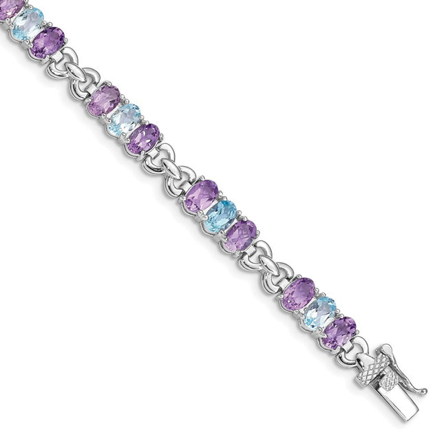 Sterling Silver Bracelets Style QX478AM - Classique Jewelry Inc.