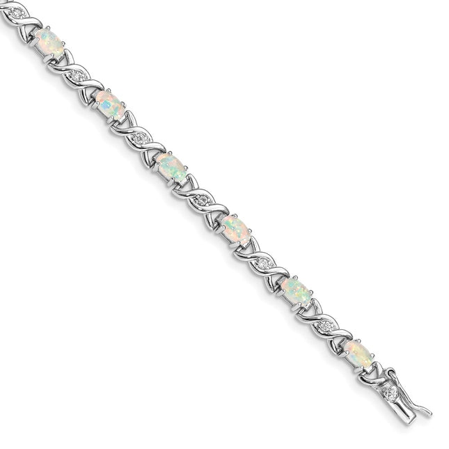 Sterling Silver Bracelets Style QX519CP - Classique Jewelry Inc.