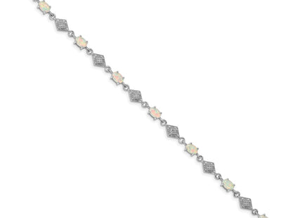 Sterling Silver Bracelets Style QX520CP - Classique Jewelry Inc.