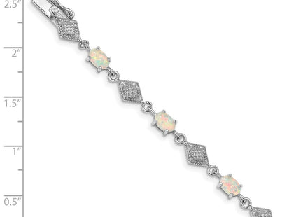 Sterling Silver Bracelets Style QX520CP - Classique Jewelry Inc.