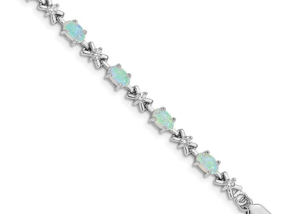 Sterling Silver Bracelets Style QX521CP - Classique Jewelry Inc.