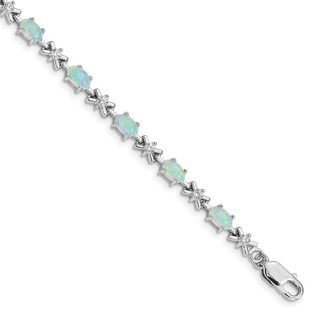 Sterling Silver Bracelets Style QX521CP - Classique Jewelry Inc.