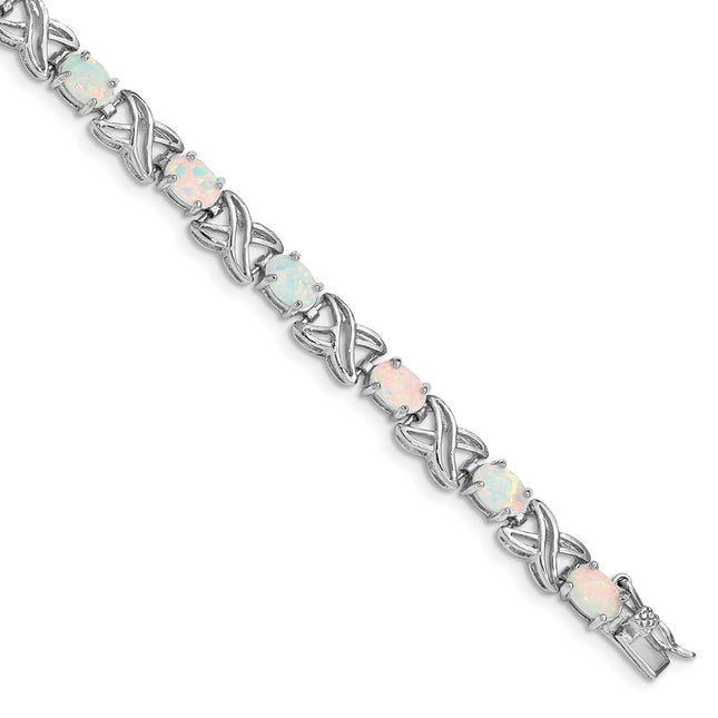 Sterling Silver Bracelets Style QX522CP - Classique Jewelry Inc.