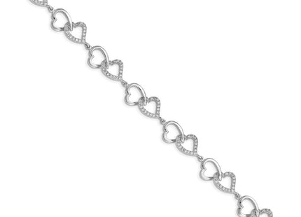Sterling Silver Bracelets Style QX541CZ - Classique Jewelry Inc.