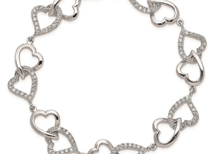 Sterling Silver Bracelets Style QX541CZ - Classique Jewelry Inc.