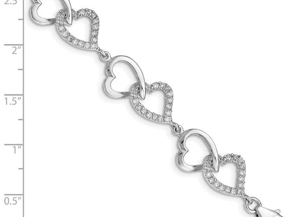 Sterling Silver Bracelets Style QX541CZ - Classique Jewelry Inc.