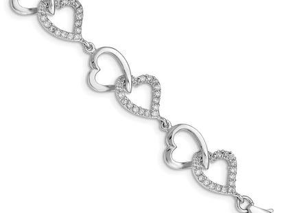 Sterling Silver Bracelets Style QX541CZ - Classique Jewelry Inc.