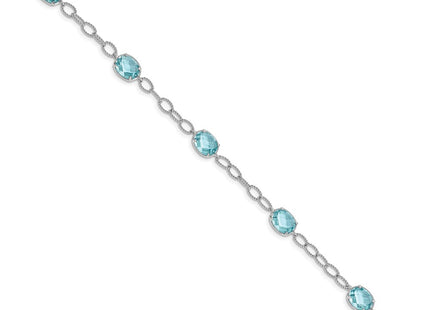 Sterling Silver Bracelets Style QX605CZ - Classique Jewelry Inc.