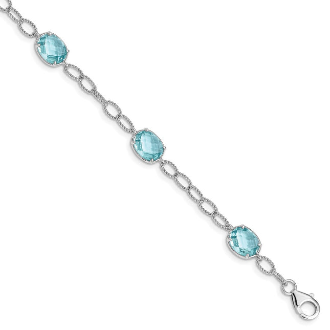 Sterling Silver Bracelets Style QX605CZ - Classique Jewelry Inc.