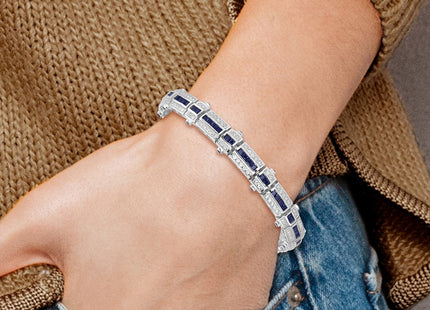 Sterling Silver Bracelets Style QX620S - Classique Jewelry Inc.