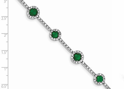 Sterling Silver Bracelets Style QX684CZ - Classique Jewelry Inc.