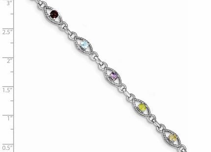 Sterling Silver Bracelets Style QX802RB - Classique Jewelry Inc.