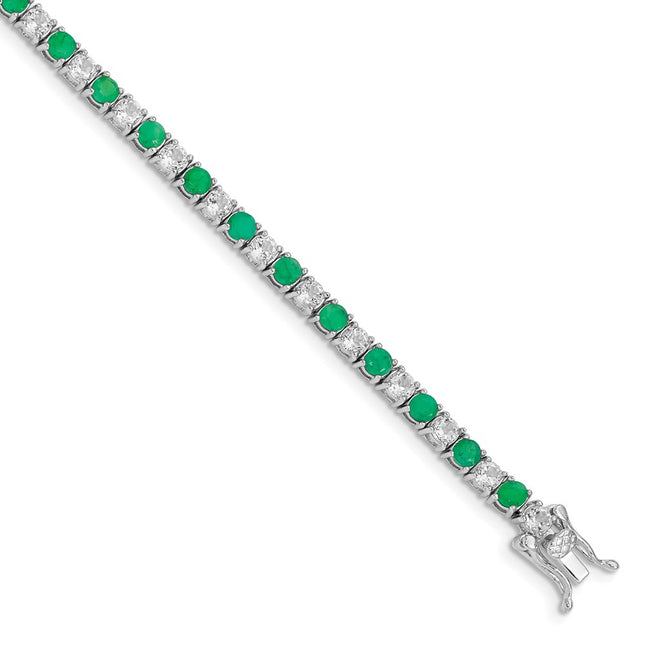 Sterling Silver Bracelets Style QX807E - Classique Jewelry Inc.
