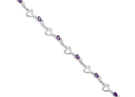 Sterling Silver Bracelets Style QX809AM - Classique Jewelry Inc.