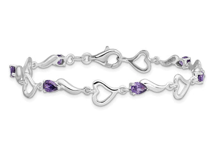 Sterling Silver Bracelets Style QX809AM - Classique Jewelry Inc.