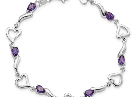 Sterling Silver Bracelets Style QX809AM - Classique Jewelry Inc.